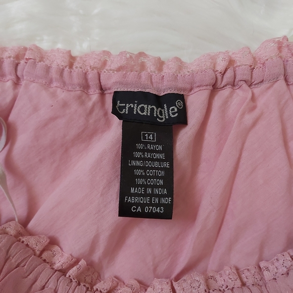 Blush pink flowy Triangle dress - Picture 7 of 8